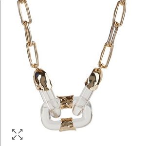 Alexis Bittar Lucite crumpled chain link